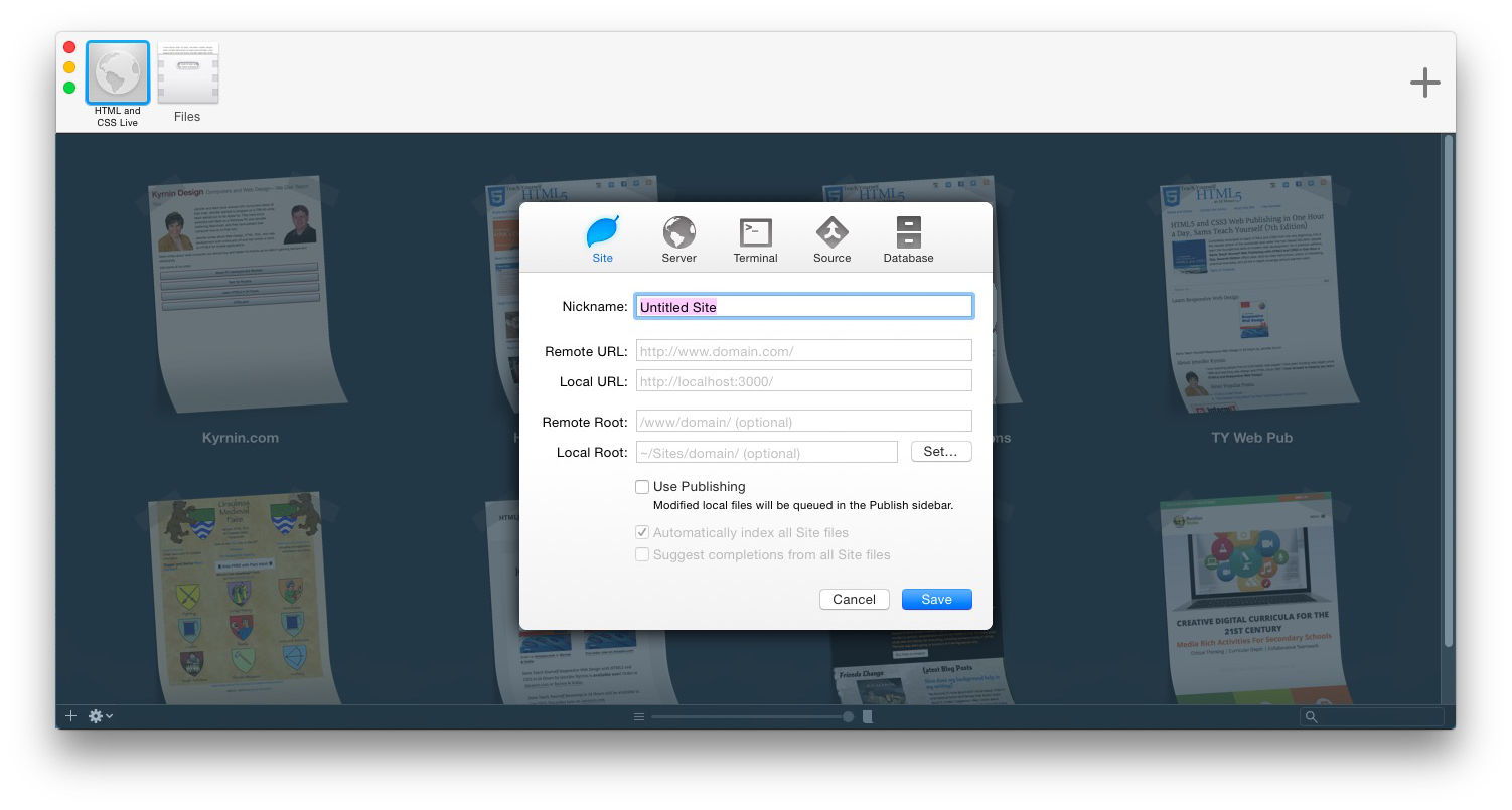 Coda Creating a New Site