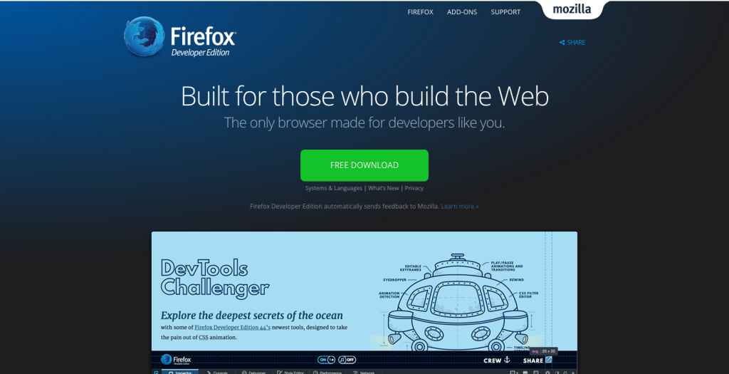 Firefox Developers Edition
