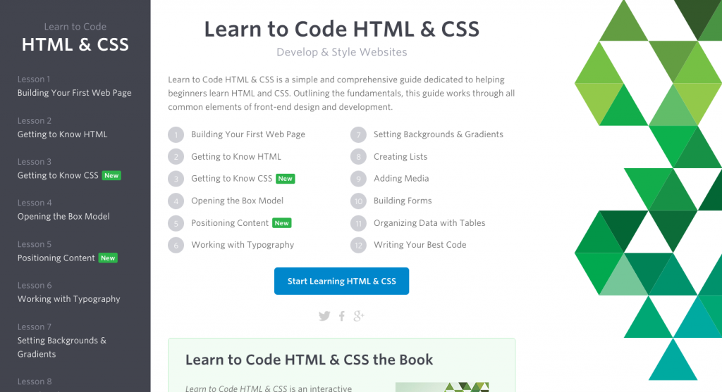 Learn to Code HTML and CSS Website