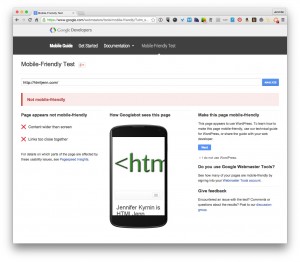 Not Mobile Friendly